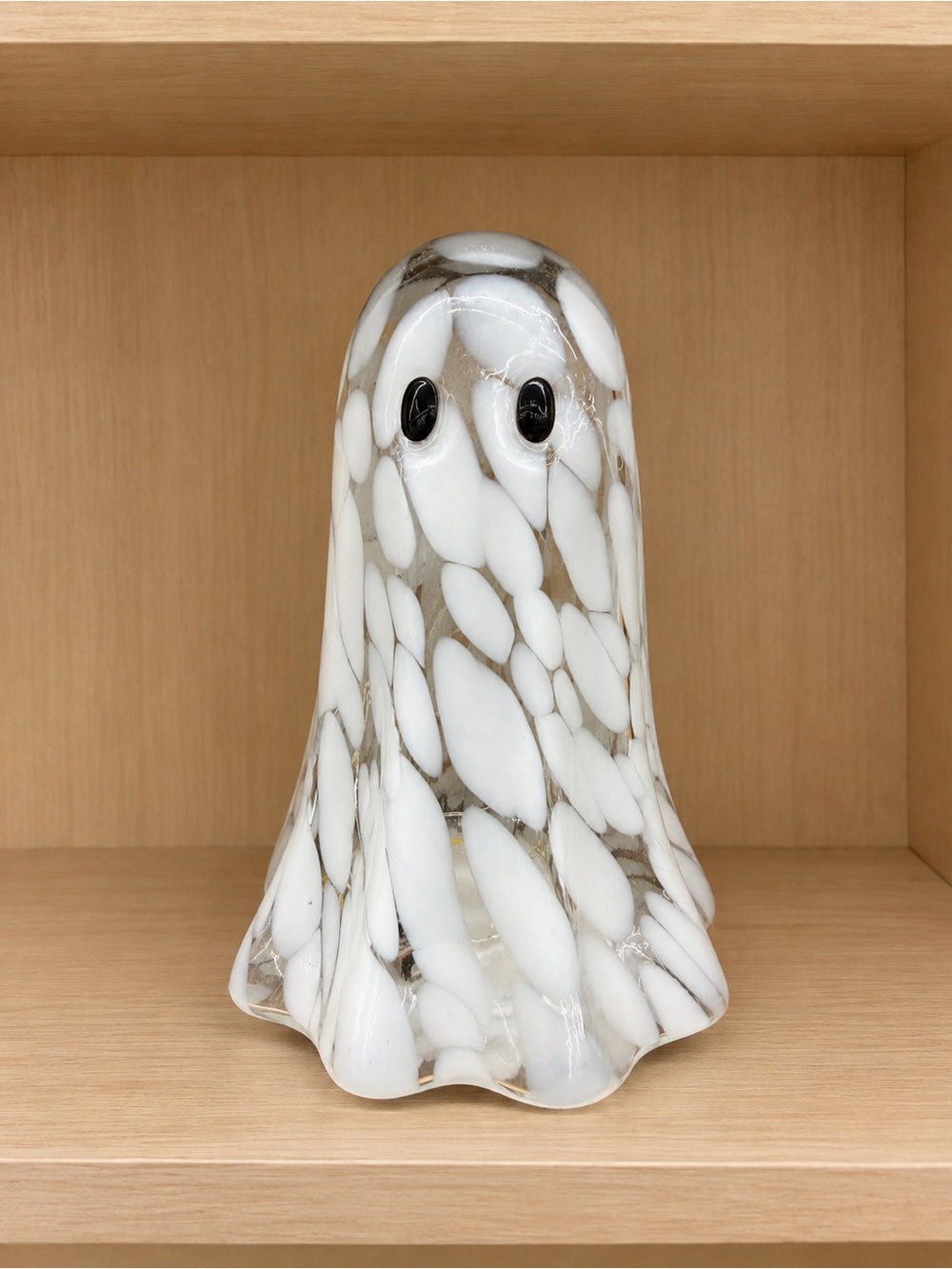 ALDI Light up Glass Ghost, Confetti Ghost